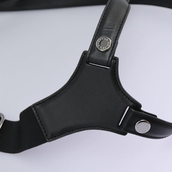 DOLCE&GABBANA Leopard Waist Bag Canvas Green Black Auth bs23142