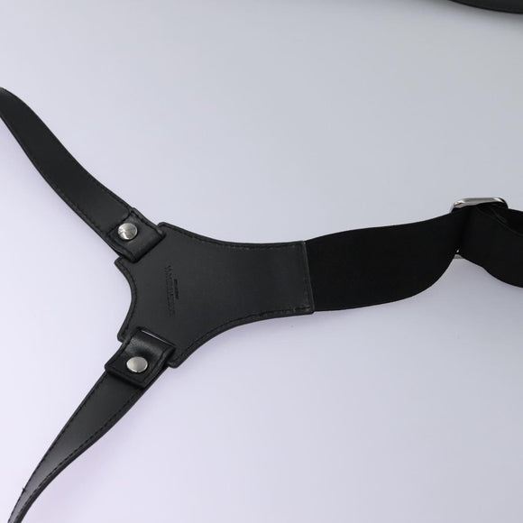 DOLCE&GABBANA Leopard Waist Bag Canvas Green Black Auth bs23142