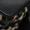 DOLCE&GABBANA Leopard Waist Bag Canvas Green Black Auth bs23142-25