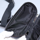 DOLCE&GABBANA Leopard Waist Bag Canvas Green Black Auth bs23142-32