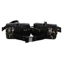 DOLCE&GABBANA Leopard Waist Bag Canvas Green Black Auth bs23142-2