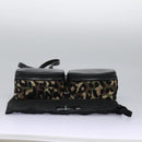 DOLCE&GABBANA Leopard Waist Bag Canvas Green Black Auth bs23142-12