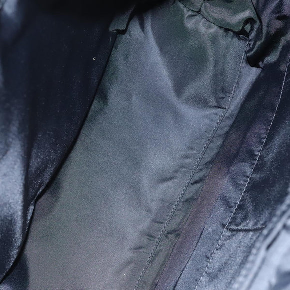 DOLCE&GABBANA Leopard Hand Bag Canvas 2way Green Black Auth bs23143