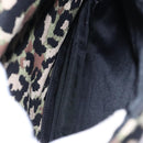 DOLCE&GABBANA Leopard Hand Bag Canvas 2way Green Black Auth bs23143-23