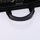 DOLCE&GABBANA Leopard Hand Bag Canvas 2way Green Black Auth bs23143-7