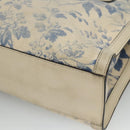GUCCI Tote Bag Canvas Leather White Blue Auth bs23144-12