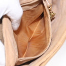 GUCCI Micro GG Canvas Shoulder Bag PVC Leather Beige Auth bs23145-20