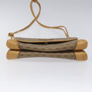 GUCCI Micro GG Canvas Shoulder Bag PVC Leather Beige Auth bs23145-9