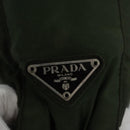PRADA Hand Bag Nylon Green Silver Auth bs23150-17