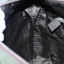 PRADA Hand Bag Nylon Green Silver Auth bs23150-20