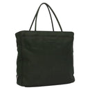 PRADA Hand Bag Nylon Green Silver Auth bs23150-1