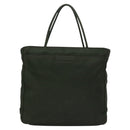 PRADA Hand Bag Nylon Green Silver Auth bs23150-13