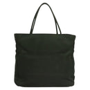 PRADA Hand Bag Nylon Green Silver Auth bs23150-2