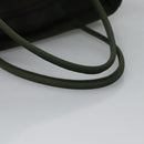 PRADA Hand Bag Nylon Green Silver Auth bs23150-7