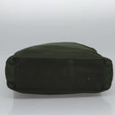 PRADA Hand Bag Nylon Green Silver Auth bs23150-5