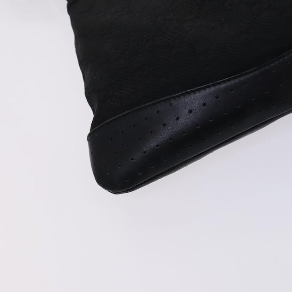 GUCCI GG Canvas Shoulder Bag Black 145857 Auth bs23151