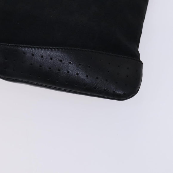 GUCCI GG Canvas Shoulder Bag Black 145857 Auth bs23151