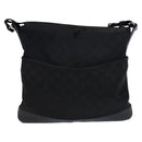 GUCCI GG Canvas Shoulder Bag Black 145857 Auth bs23151-13