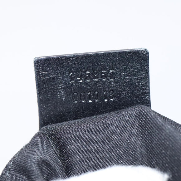 GUCCI GG Canvas Shoulder Bag Black 145857 Auth bs23151