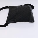 GUCCI GG Canvas Shoulder Bag Black 145857 Auth bs23151-4