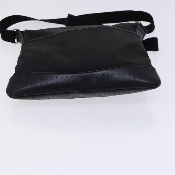 GUCCI GG Canvas Shoulder Bag Black 145857 Auth bs23151