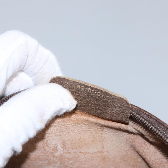 GUCCI GG Supreme Web Sherry Line Clutch Bag PVC Beige 89 01 012 Auth bs23153