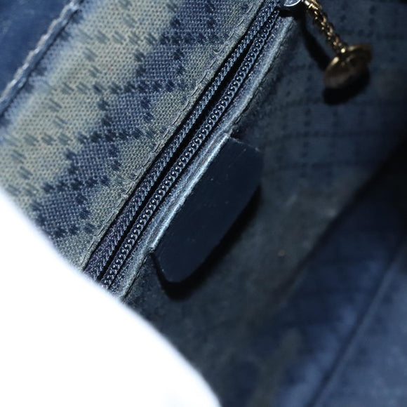 GUCCI Bamboo Backpack Enamel Black Gold Auth bs23155