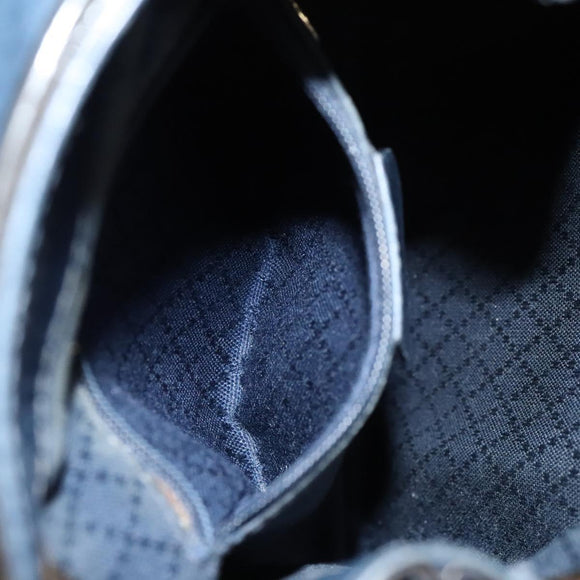 GUCCI Bamboo Backpack Enamel Black Gold Auth bs23155