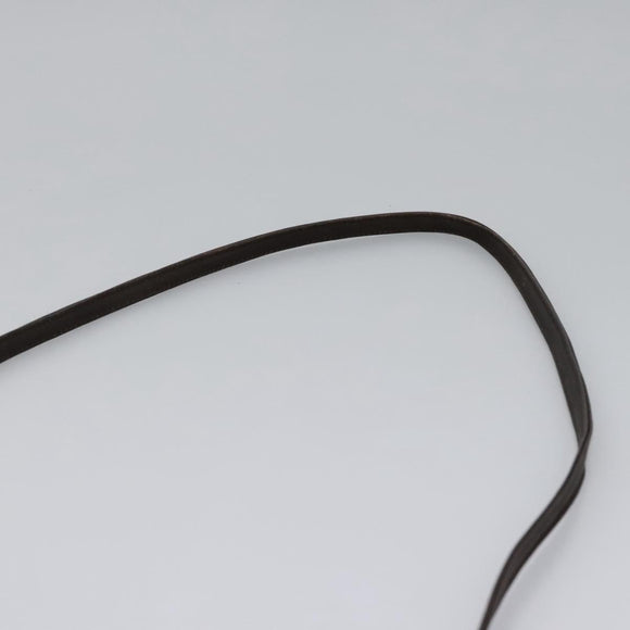 LOEWE Anagram Shoulder wallet Suede Leather Beige Brown gold Auth bs23167