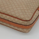 CELINE Macadam Canvas Shoulder Bag PVC Beige Gold Auth bs23175-15