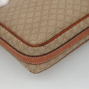 CELINE Macadam Canvas Shoulder Bag PVC Beige Gold Auth bs23175-16