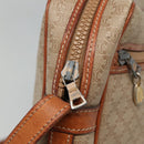 CELINE Macadam Canvas Shoulder Bag PVC Beige Gold Auth bs23175-10