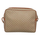 CELINE Macadam Canvas Shoulder Bag PVC Beige Gold Auth bs23175-2