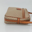 CELINE Macadam Canvas Shoulder Bag PVC Beige Gold Auth bs23175-3