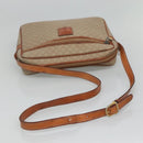 CELINE Macadam Canvas Shoulder Bag PVC Beige Gold Auth bs23175-7