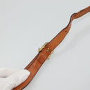 CELINE Macadam Canvas Shoulder Bag PVC Beige Gold Auth bs23175-8