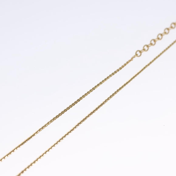 Christian Dior Necklace Metal Gold Tone Auth bs23178