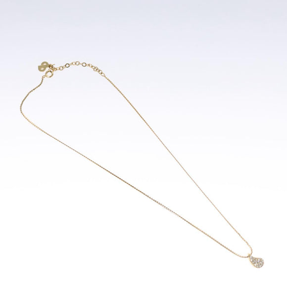 Christian Dior Necklace Metal Gold Tone Auth bs23178