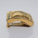 Christian Dior Earring Metal Gold Tone Auth bs23179-10