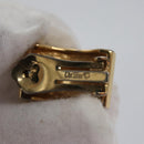 Christian Dior Earring Metal Gold Tone Auth bs23179-12