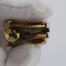 Christian Dior Earring Metal Gold Tone Auth bs23179-6