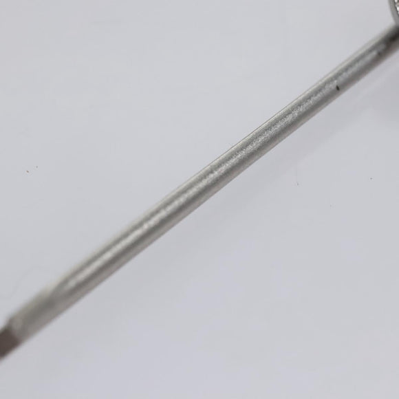 CHANEL Hairpin Pin Metal Silver LV Auth bs23181