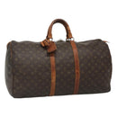 LOUIS VUITTON Monogram Keepall 55 Boston Bag M41424 LV Auth bs23192-1