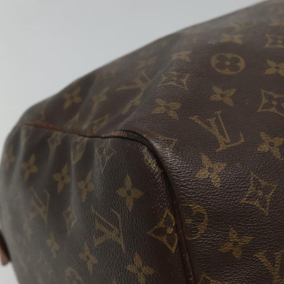 LOUIS VUITTON Monogram Keepall 55 Boston Bag M41424 LV Auth bs23192