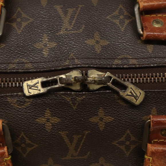 LOUIS VUITTON Monogram Keepall 55 Boston Bag M41424 LV Auth bs23192