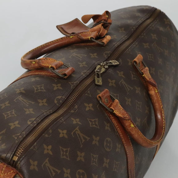 LOUIS VUITTON Monogram Keepall 55 Boston Bag M41424 LV Auth bs23192
