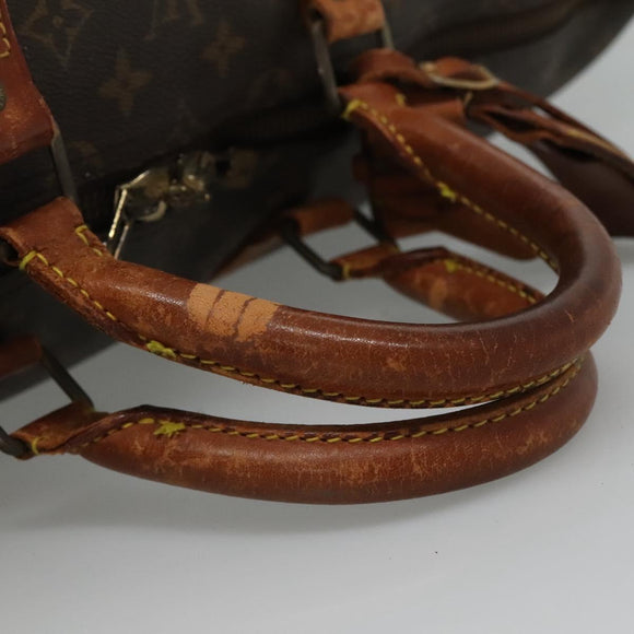 LOUIS VUITTON Monogram Keepall 55 Boston Bag M41424 LV Auth bs23192