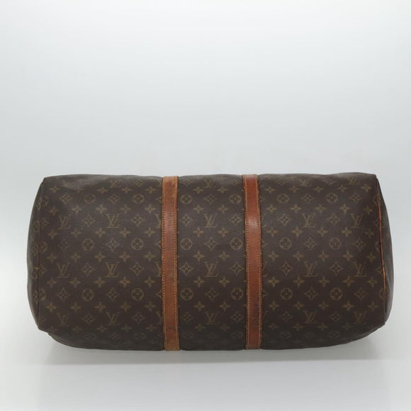 LOUIS VUITTON Monogram Keepall 55 Boston Bag M41424 LV Auth bs23192