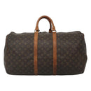 LOUIS VUITTON Monogram Keepall 55 Boston Bag M41424 LV Auth bs23193-13