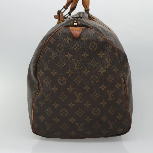 LOUIS VUITTON Monogram Keepall 55 Boston Bag M41424 LV Auth bs23193